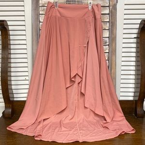 Silk, high low, shein skirt. Size M.